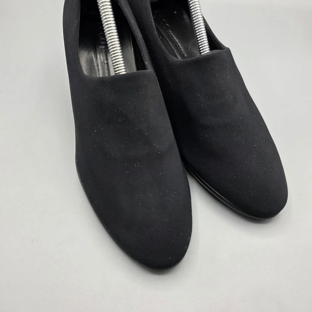 ECCO Shape 55 Plateau Pumps Womens 37 Black Stretch Fabric Comfort Slip On Heels